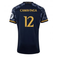 Real Madrid Eduardo Camavinga #12 Bortatröja 2023-24 Korta ärmar